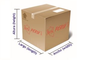 Guía de medición de cajas y paquetes 51 Perú Cargo